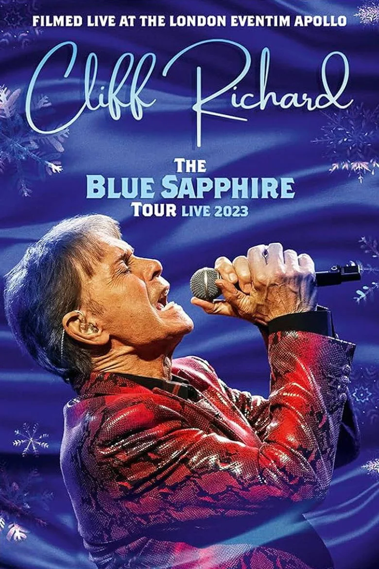 Cliff Richard: The Blue. Sapphire Tour artwork